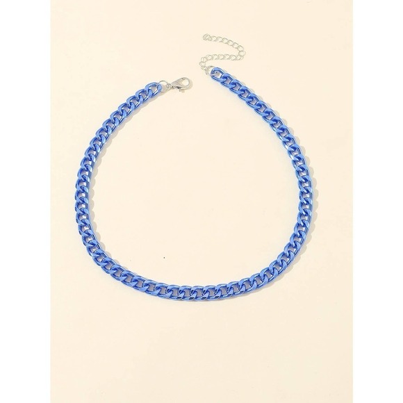 Minimalist chunky gold Chain Necklace - Picture 7 of 11